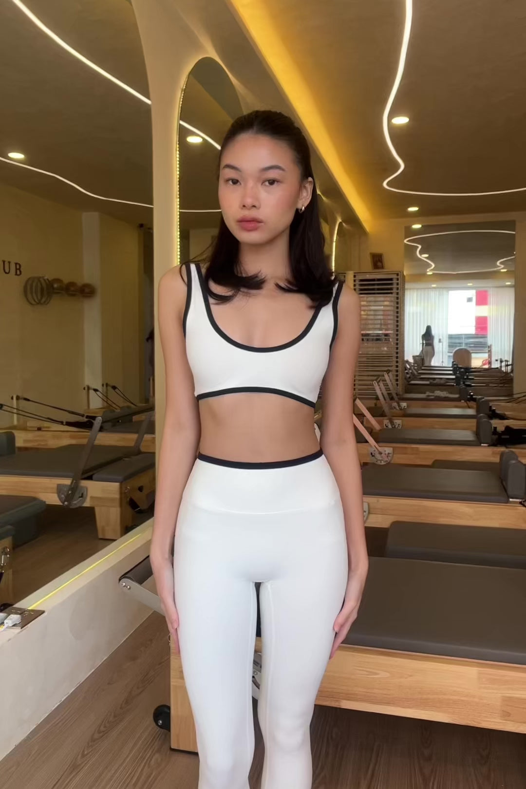 The Courtside Bra - White